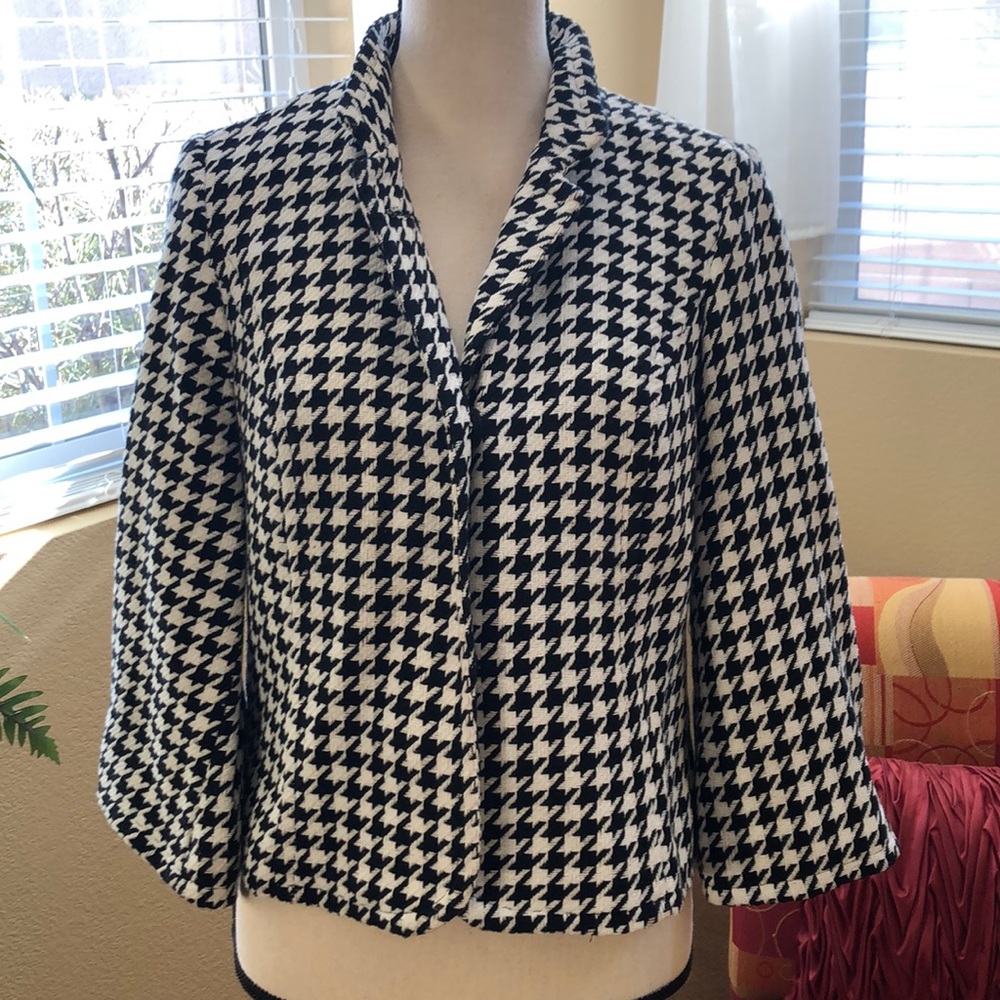 Style & Co Houndstooth Jacket
